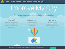 Tablet Screenshot of improve-my-city.com